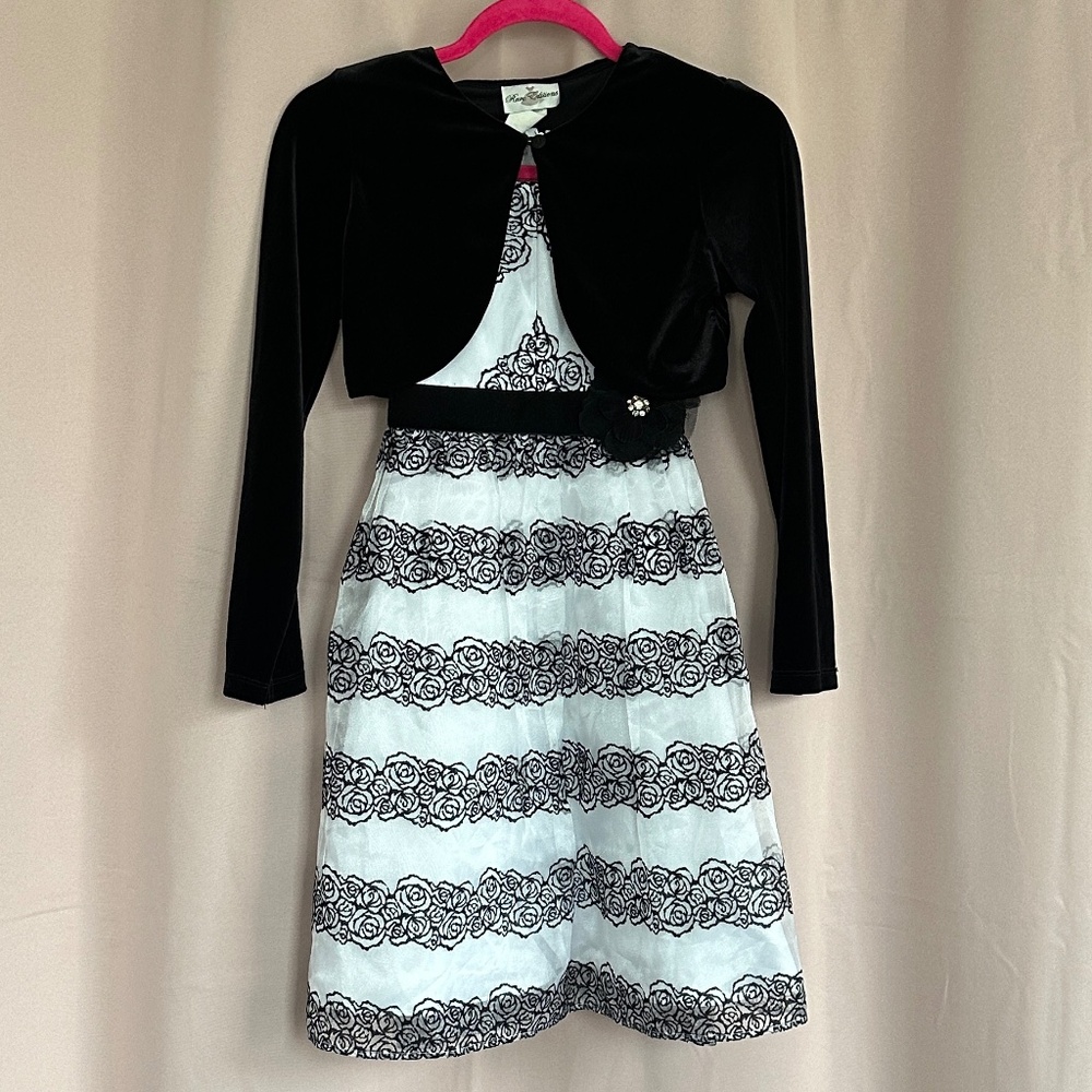 Rare Editions girls dress and vest